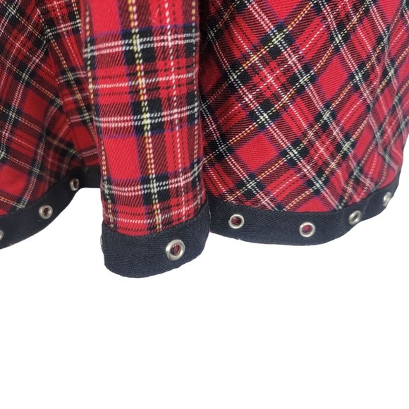 TRIPP NYC Y2K Red Plaid Halter Women's Dress Size Medium - Picture 9 of 9